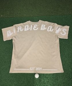 Birdie Bays Oversized Tee - Script Shoulder collection
